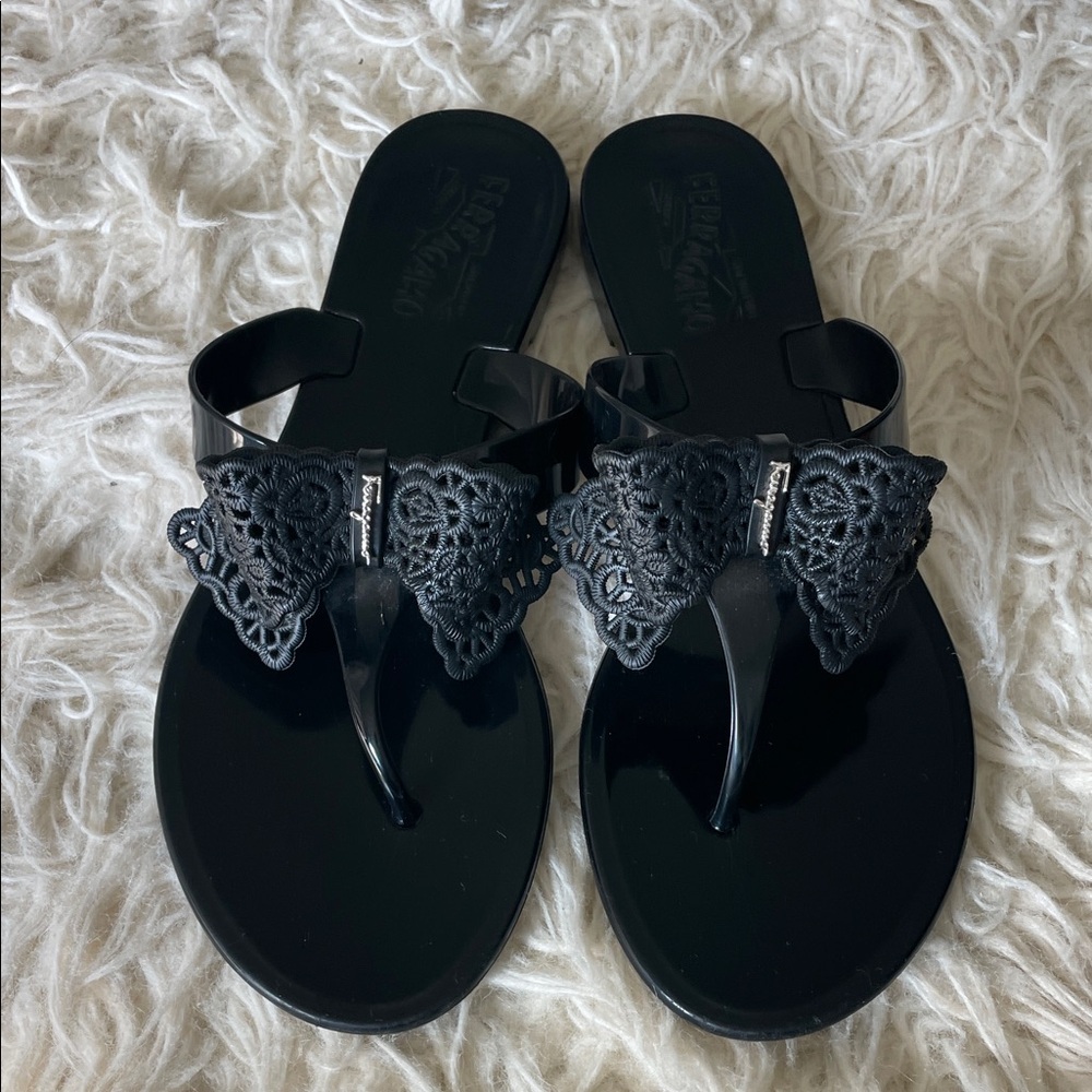 Salvatore Ferragamo Elegant Black Women's Sandals